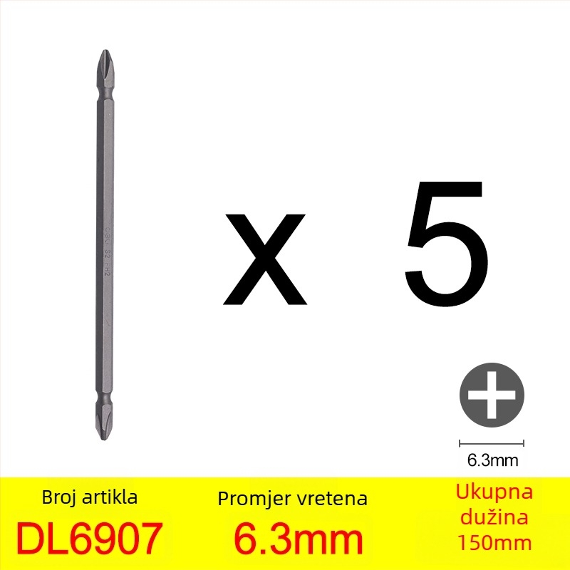 Phillips bit za pneumatski/električni odvijač s magnetskim držačem — križna glava, materijal: ljubičasto sandalovo drvo, marka: Other