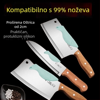 Silikonski zaštitnik stražnje strane noža — nož oblikovanog riba, ABS materijal, jednostavan stil (Materijal: ABS; Stil: Jednostavan; Oblik: Riba)