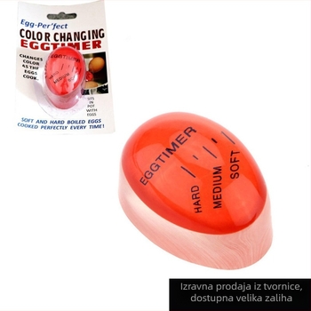 Timer za jaja kuhinjski – praćenje stupnja kuhanja, ekološka smola, otisak logotipa, prilagodba