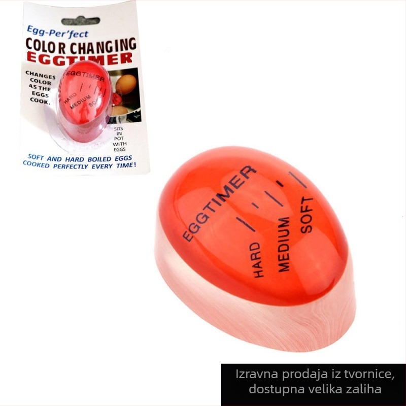 Timer za jaja kuhinjski – praćenje stupnja kuhanja, ekološka smola, otisak logotipa, prilagodba