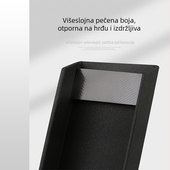 Željezni štoper za vrata, ugradnja ispod vrata, mat završetak, jednostavan i moderan dizajn, standardni tip