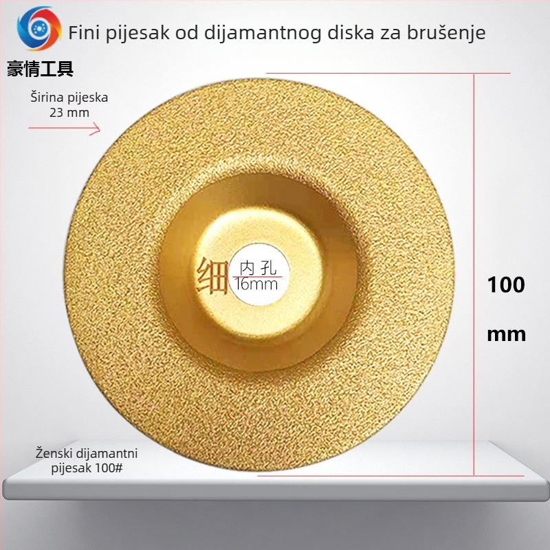 Dijamantni disk za kutnu brusilicu – lukasti brazirani disk za brušenje i rezanje mramora, granita, pločica, kamene ploče i stakla – Pride Tools