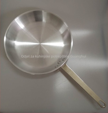 FRY-07 tigan za prženje, aluminij, s jednom držalom, ravno dno, pogodan za plinski štednjak