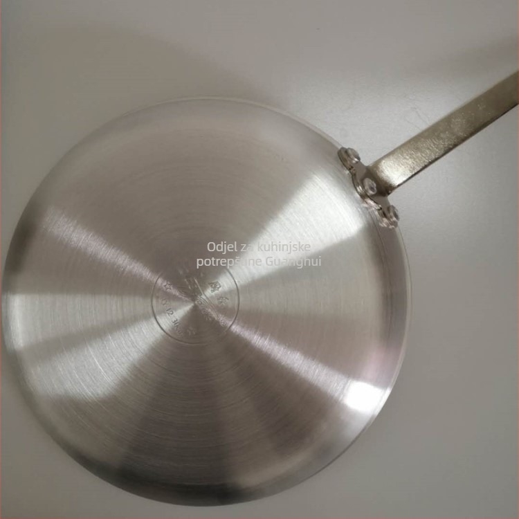FRY-07 tigan za prženje, aluminij, s jednom držalom, ravno dno, pogodan za plinski štednjak