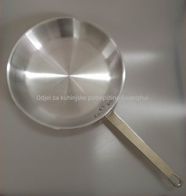 FRY-07 tigan za prženje, aluminij, s jednom držalom, ravno dno, pogodan za plinski štednjak