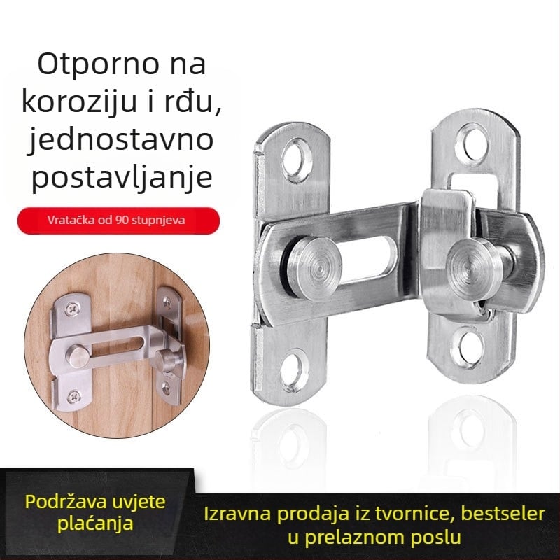 Nehrđajući čelični sigurnosni zasun za krilna i klizna vrata