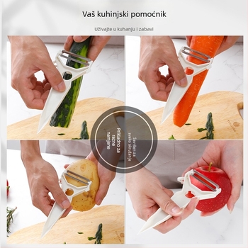 Automatska trostruko-funkcionalna olovka za povrće s oštricom od nehrđajućeg čelika 420J2 i ABS ručkom