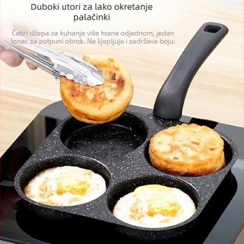 XS03 Neprijanjajuća tava od finog željeza, 350 g, dubina 2 cm