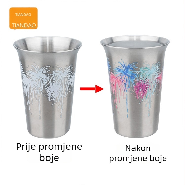 Heaven čaša za sake, nehrđajući čelik, 101–200 ml, japanski stil, težina 120 g