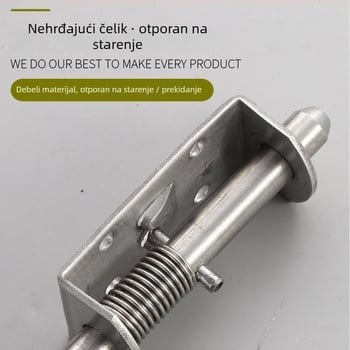 Pružna zasun za industrijske električne kutije i vrata ormara — nehrđajući čelik 304, polirani završetak, svijetlo luksuzan stil, brend All Electric