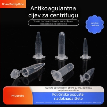 Boao cijev s antikoagulansom, jednokratna upotreba, za analizu krvnih stanica, kriogena cijev