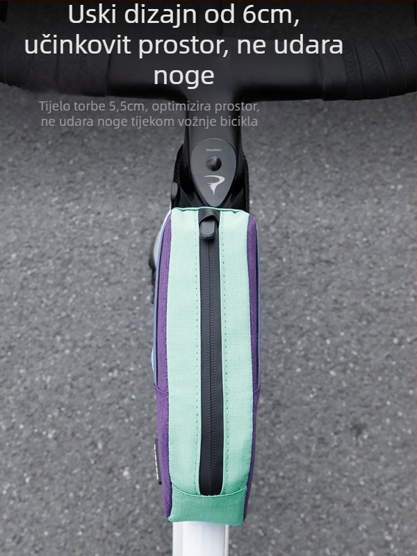 Torba za gornji okvir i prednju šasiju za brdske i cestovne bicikle – Veliki kapacitet, Model Yq-103, PU+poliester, Marka Yiquan