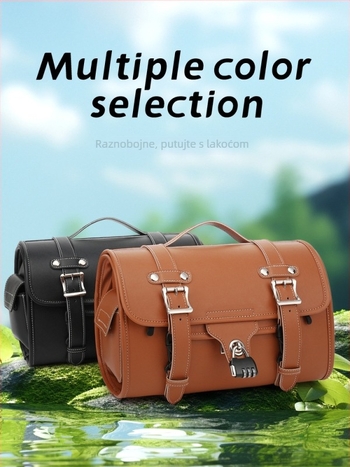 Zadnja torba za električni motocikl, PU koža, kapacitet 20 L, model 821, brend He's