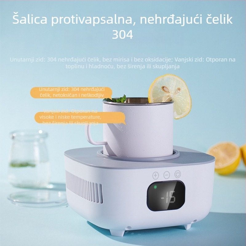 Hlađenje šalice s podlogom za čašu, mehanički rad, 220 V AC, 50 W, 50 Hz, model HD-08L