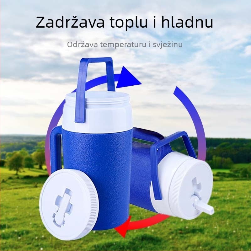 KOOYOUNG 2L PP Ice Pack — Prijenosna vanjska izolirana šalica za brzo hlađenje