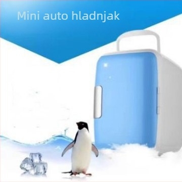 Mini automobilski frižider 4L s hlađenjem i grijanjem, prenosiv za vozilo, za vanjsku upotrebu