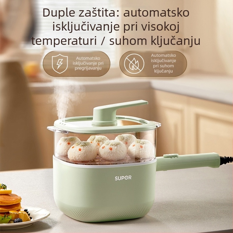 Supor H2020FK842A Električna posuda za kuhanje, kapacitet 2.1–4 L, dizajn u jednom dijelu za lakše čišćenje, upravljanje gumbima