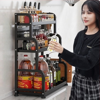 Retro stil stalak za začine na kuhinjskoj ploči, bez bušenja, za bočice umaka i začina