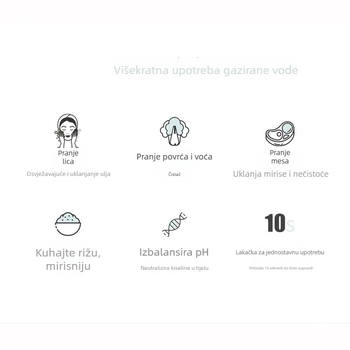 Stroj za gaziranje vode, model BJC, kapacitet 60L, snaga 1W, kompatibilan s univerzalnim CO2 cilindrom