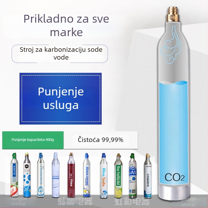 Stroj za gaziranje vode, model BJC, kapacitet 60L, snaga 1W, kompatibilan s univerzalnim CO2 cilindrom