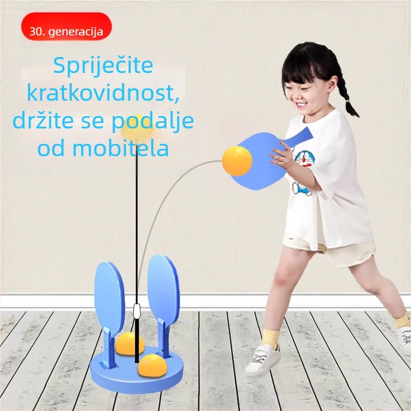 Uređaj za treniranje stolnog tenisa — tip ljuljački, za solo trening, elastičan mekani osovinski dio, PP materijal, Meipin Dragon