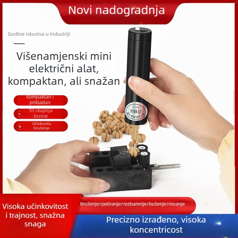 Craftsman ručni električni brus za nefrit i drvorez, glatka regulacija brzine, 3.7V-5V, kabel 1 m, napajanje iz mreže, višenamjenski alat