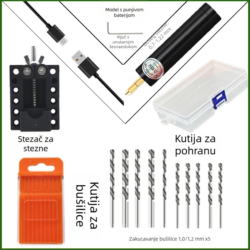Craftsman ručni električni brus za nefrit i drvorez, glatka regulacija brzine, 3.7V-5V, kabel 1 m, napajanje iz mreže, višenamjenski alat
