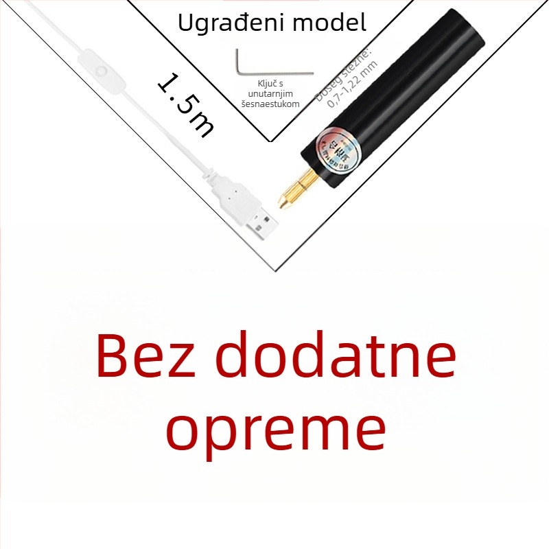 Craftsman ručni električni brus za nefrit i drvorez, glatka regulacija brzine, 3.7V-5V, kabel 1 m, napajanje iz mreže, višenamjenski alat