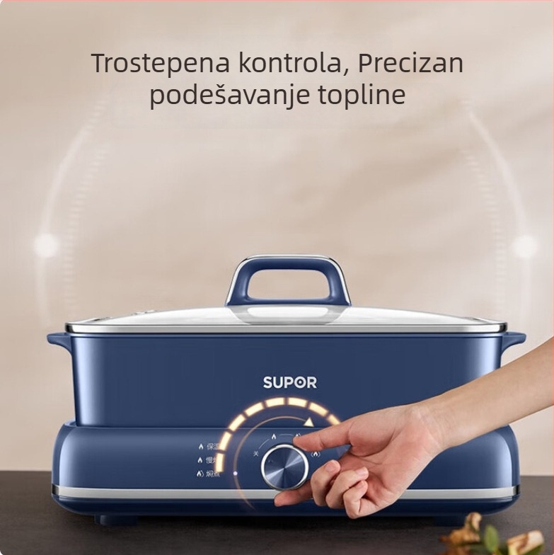 Supor Yuanyang električni lonac s odvojivim tijelom, 1500W+, 6L+, 220V, regulacija temperature