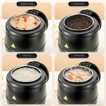 Višenamjenska posuda za juhu od nehrđajućeg čelika s dvostrukim dnom i izolacijom, model 255, kompatibilna sa svim štednjacima