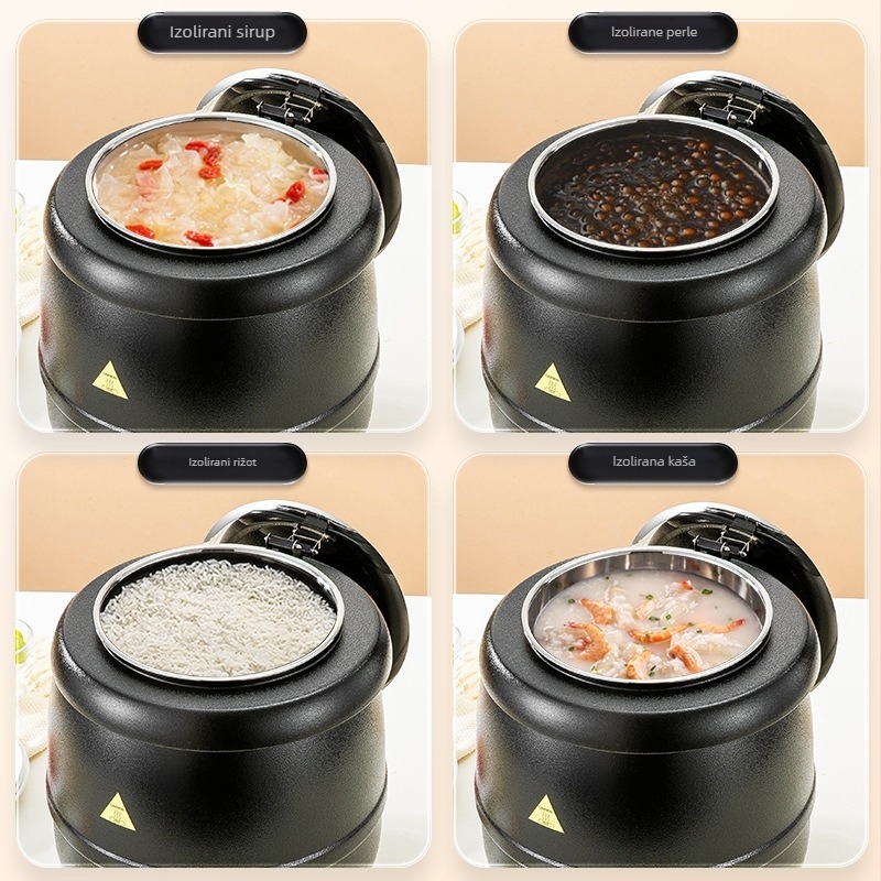 Višenamjenska posuda za juhu od nehrđajućeg čelika s dvostrukim dnom i izolacijom, model 255, kompatibilna sa svim štednjacima