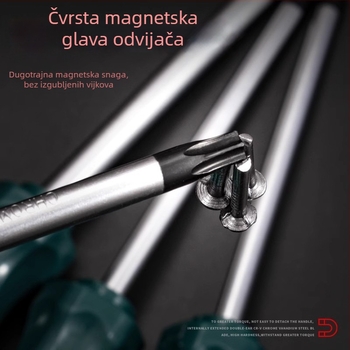 Mingyu Torx odvijač set s otvorom za vješanje, T10–T30, krom-vanadij čelik, izoliran, magnetičan, plastična ručka