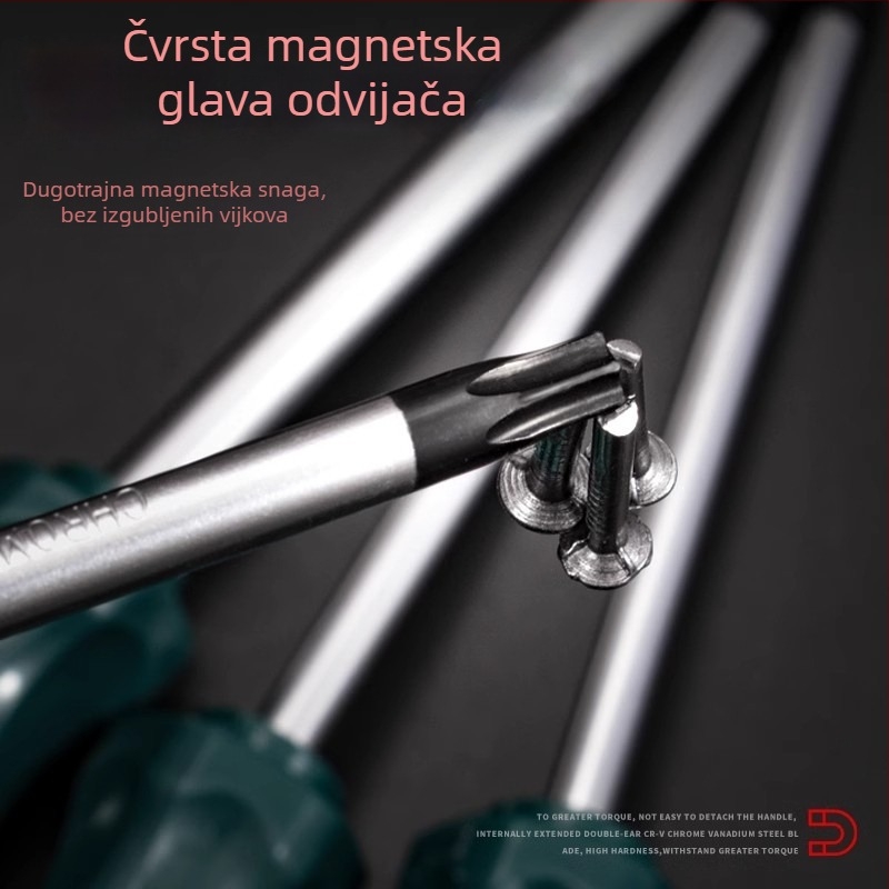 Mingyu Torx odvijač set s otvorom za vješanje, T10–T30, krom-vanadij čelik, izoliran, magnetičan, plastična ručka