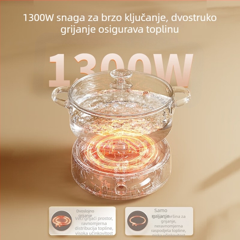 Supor električna posuda za kuhanje, 3-4 L, 1200-1500 W, unutarnji lonac premaz, metalno kućište, upravljanje gumbom