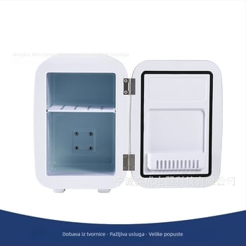 Mini autohladnjak za kozmetiku, prijenosni, kapacitet 4 L, 48 W, napajanje AC 100–240 V / DC 12 V, raspon temperature 5°C–65°C, ABS kućište
