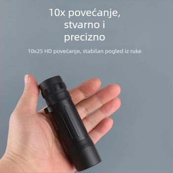 Monokolarni teleskop, 10x povećanje, vidno polje 7,8°, Model: 10X25 Monocular Laobaigan