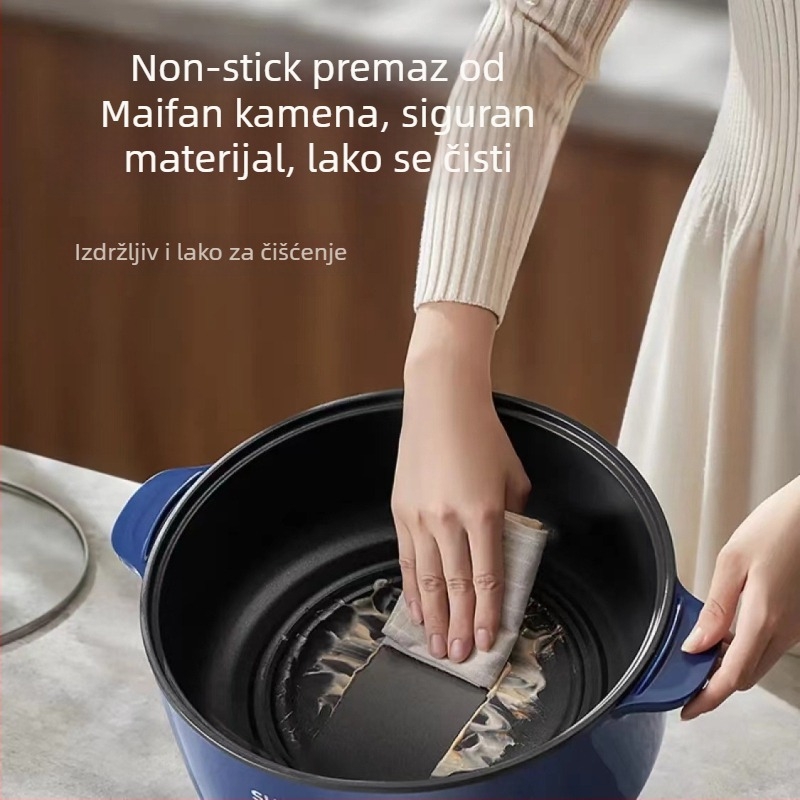 Električna posuda za kuhanje, 6 L kapaciteta, 1501 W i više, unutarnja posuda od legure, regulacija temperature, mehaničko upravljanje