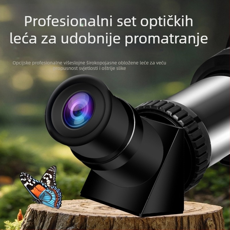 Astronomski teleskop, profesionalni, visoke snage, dvostruka upotreba – svemir i Zemlja, promatranje Mjeseca i Jupitera, model 704TZ