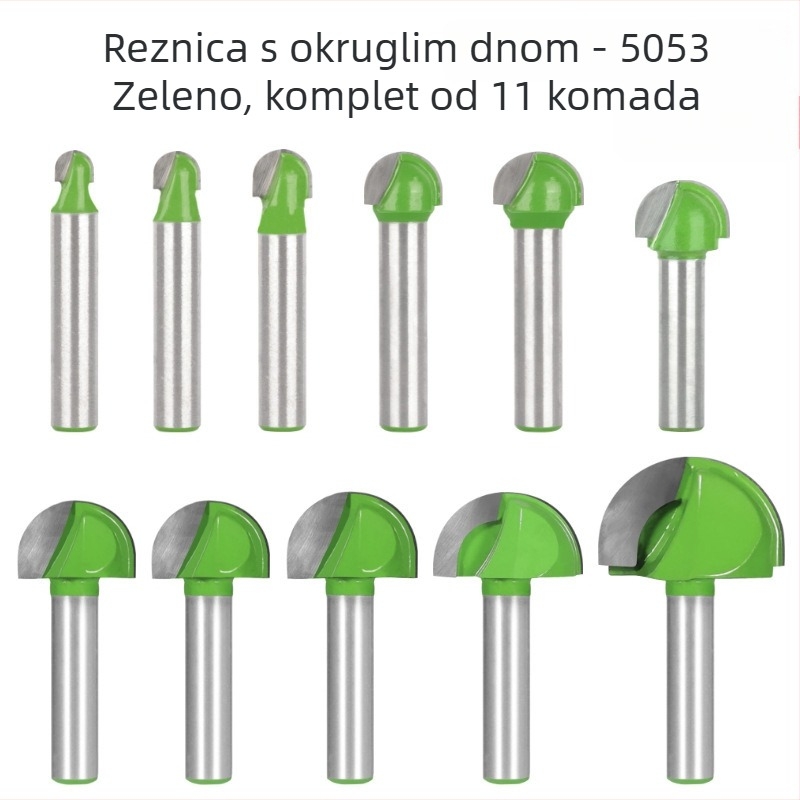 Polukružna glodalica za ključe, serija glodalica s okruglim dnom, tvrda zlitina, obložena, okrugla ručka
