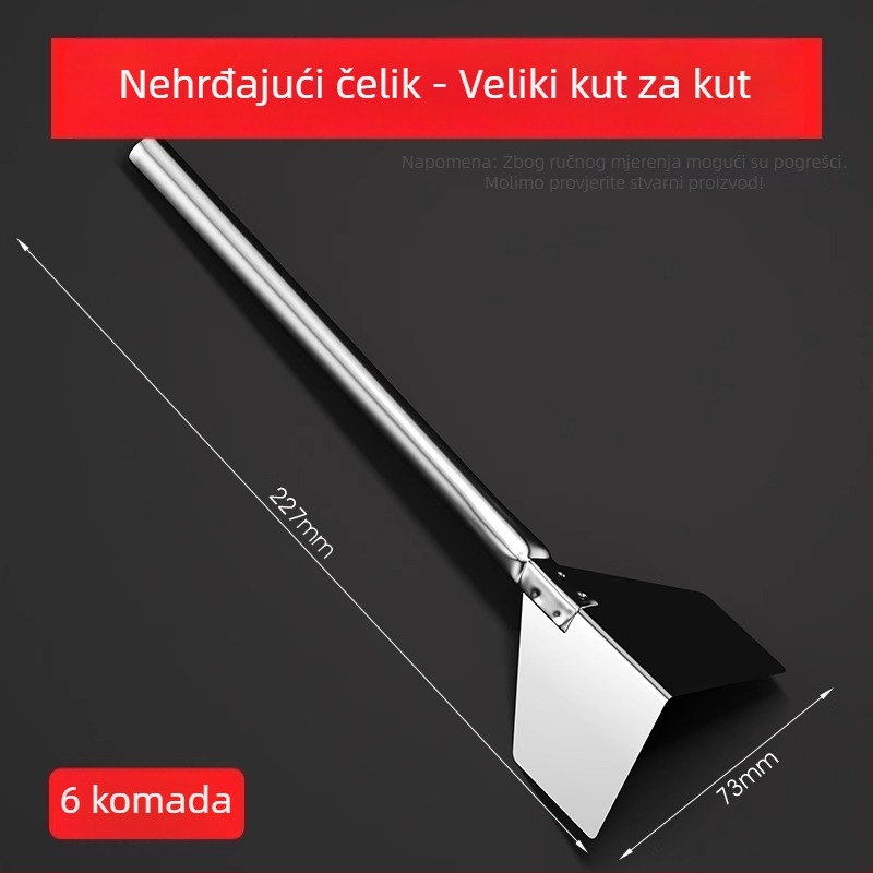 Nerđajući čelični alat za kutove za unutarnje i vanjske zidove – skraper za unutarnje i vanjske kutove te alat za žbukanje, model Putty Scraper, marka Strength.