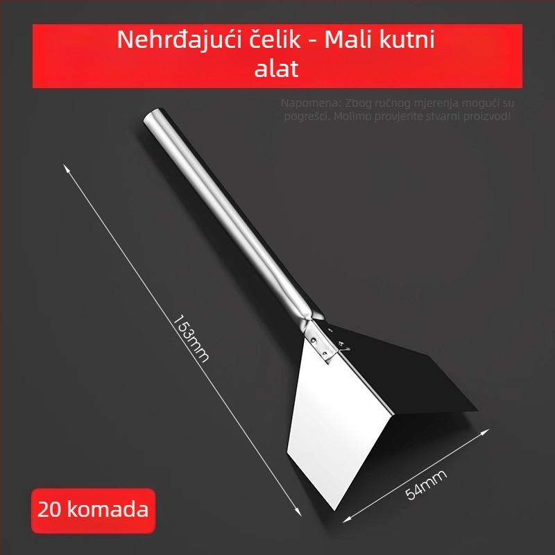 Nerđajući čelični alat za kutove za unutarnje i vanjske zidove – skraper za unutarnje i vanjske kutove te alat za žbukanje, model Putty Scraper, marka Strength.