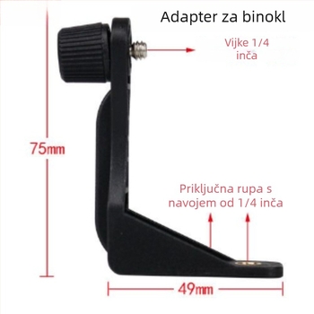 Adapter za stativ za binokular s L-oblikim nosačem, višenamjenski nosač