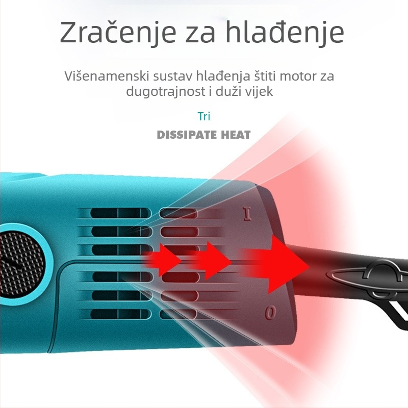 Boda električna brusilica za kamen, drvorezbu i korijensku rezbarenje — podesiva brzina, 220 V, 2,5 m kabel, 1,8 kg