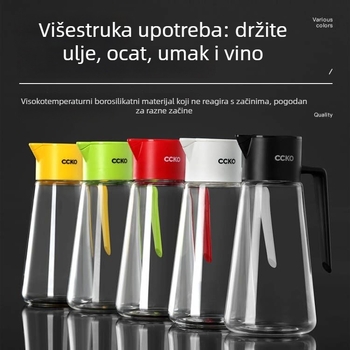 CCKO gravitacijska posuda za ulje s automatskim otvaranjem i zatvaranjem, staklena posuda protiv curenja, za kuhinjska ulja i umak od soje