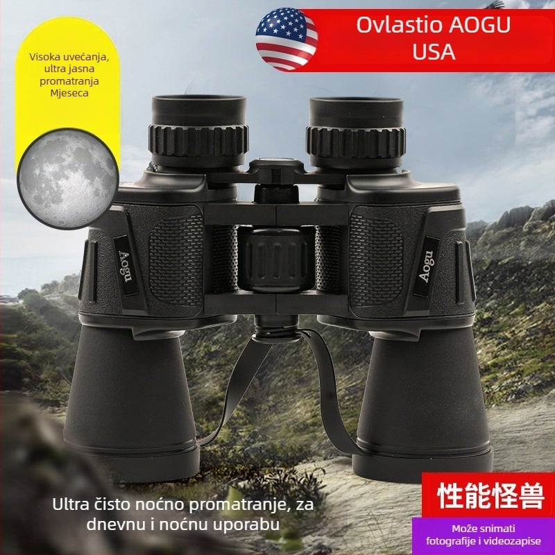 Dalekozori 20x50, 28 mm promjer okulara, visoka rezolucija, široko vidljivo područje, za aktivnosti na otvorenom, Aogu Zhejiang