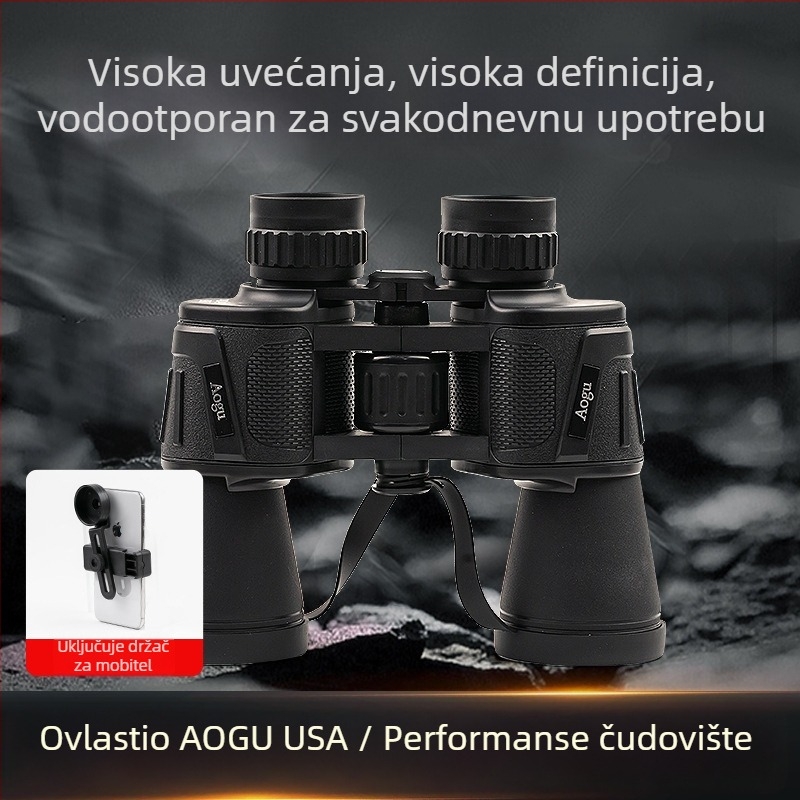 Dalekozori 20x50, 28 mm promjer okulara, visoka rezolucija, široko vidljivo područje, za aktivnosti na otvorenom, Aogu Zhejiang