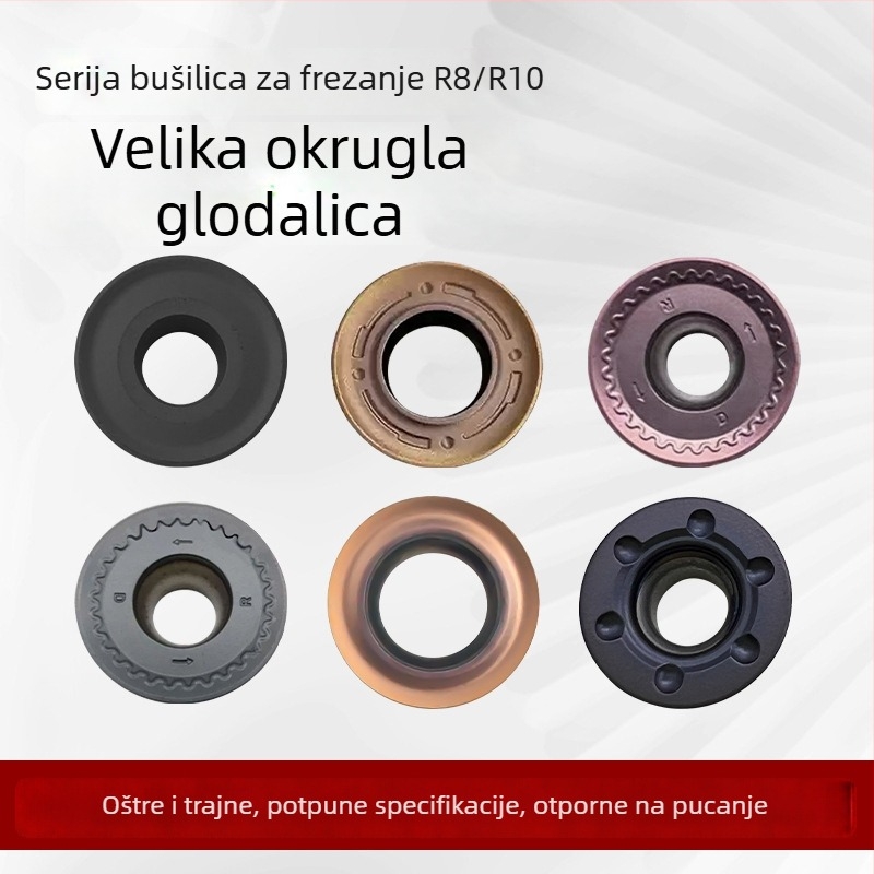 CNC kruzna freza iz Dykay s umetcima RCMT1606, RDMT1605, RCMT2006