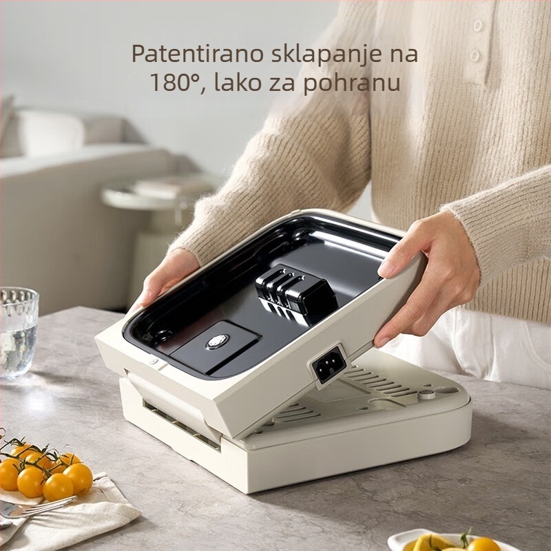 Bear Električna pot s podijeljenim Yin–Yang dizajnom, 2100W, za 3–4 porcije, unutarnji lonac s premazom protiv lijepljenja, 220V