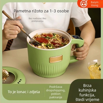 Električno kuhalo za studentski dom, višefunkcijsko kuhalo za rezance i hot pot, kompaktno 1–2 L