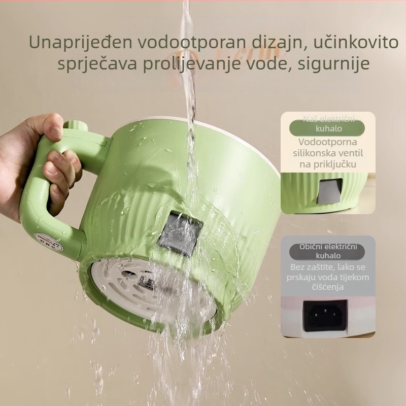 Električno kuhalo za studentski dom, višefunkcijsko kuhalo za rezance i hot pot, kompaktno 1–2 L